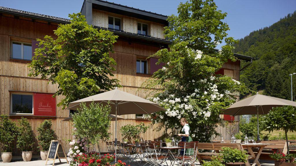 Gasthof Taube Bizau Exteriér fotografie
